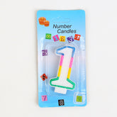 Number Candles For Birthdays Cakes 1-6